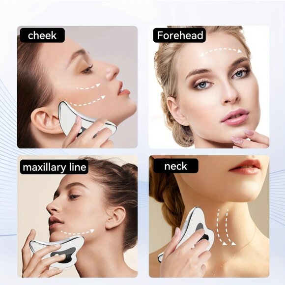 Rechargeable Facial Massager – Heat & Vibration, Portable Skin Care Tool, Home - Picture 6 of 8